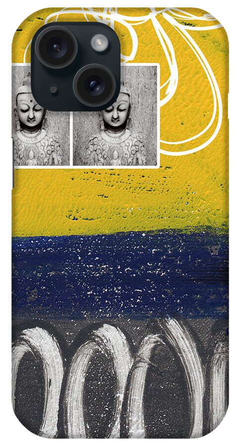 Buddha iPhone Case featuring the painting Morning Buddha by Linda Woods