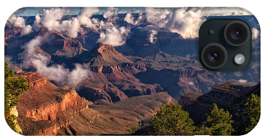 Grand Canyon iPhone Case featuring the photograph Morning Clouds at El Tovar by Joe Ownbey