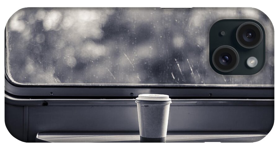 Train iPhone Case featuring the photograph Morning Coffee On The Train by Ben Gomes