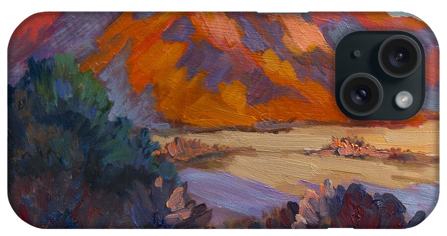La Quinta Cove iPhone Case featuring the painting Morning Has Risen by Diane McClary