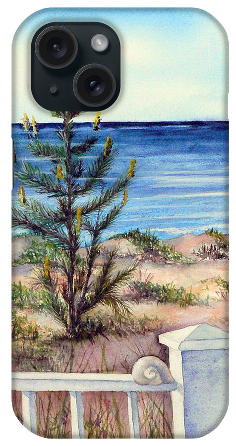 Sea Crest Resort iPhone Case featuring the painting Morning in the Hamptons by Pamela Shearer