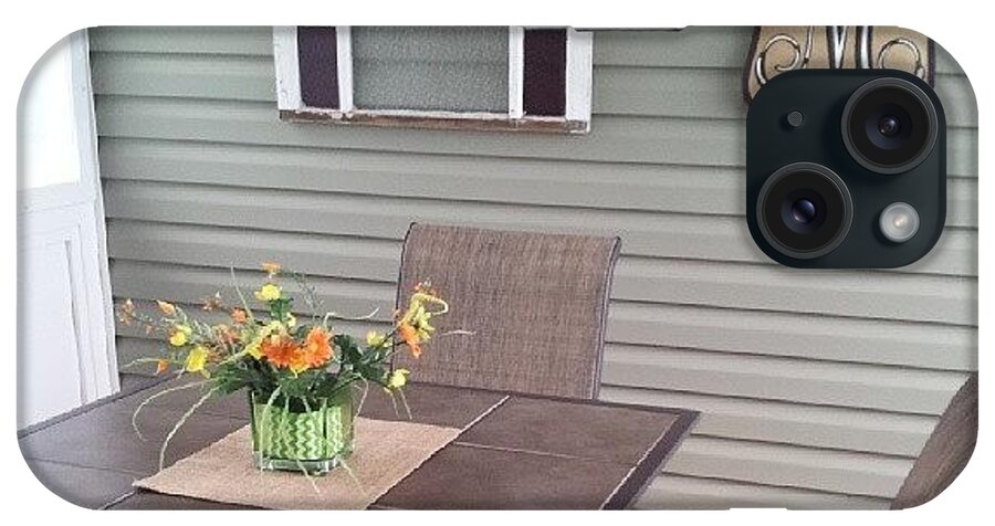  iPhone Case featuring the photograph Morning Light In The Porch by Chris Morgan