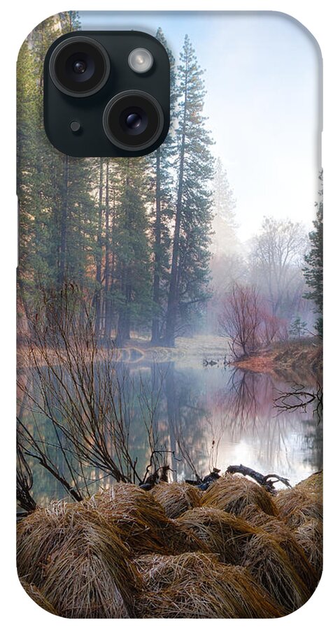 Yosemite iPhone Case featuring the photograph Morning On The Merced by Anthony Michael Bonafede