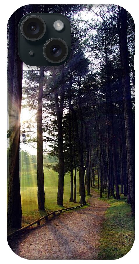 Sunrise iPhone Case featuring the photograph Morning Walk by Steve Ondrus