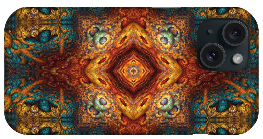 Kaleidoscope iPhone Case featuring the digital art Moroccan Fantasy No 2 by Charmaine Zoe