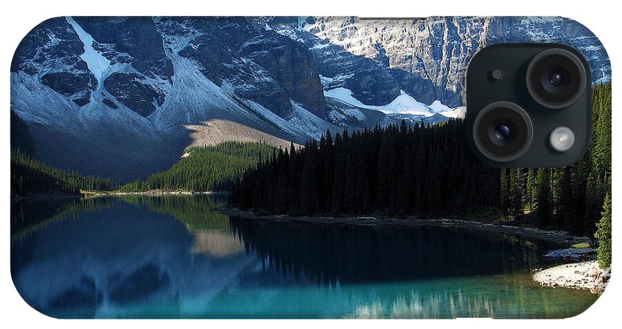 Mountains iPhone Case featuring the photograph Moraine Lake by Gerry Bates
