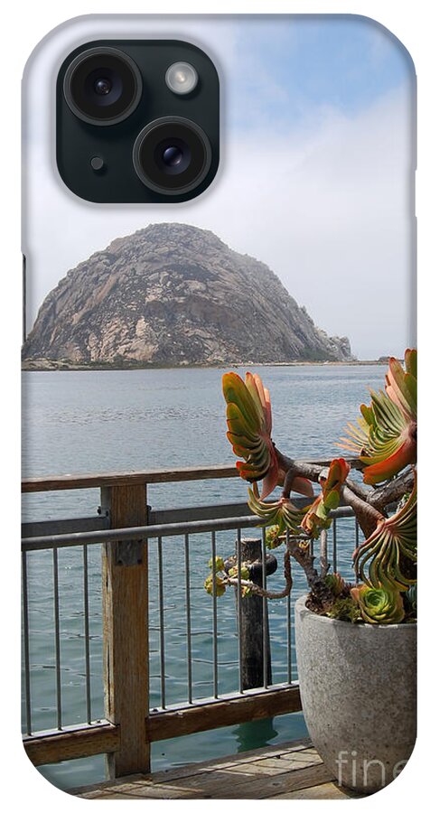Morro Bay iPhone Case featuring the photograph Morro Rock at Morro Bay by Debra Thompson