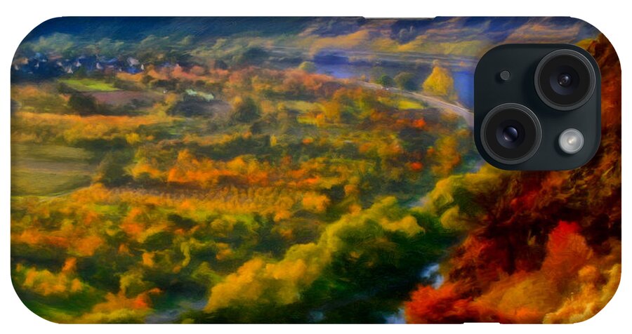 Mosel Valley iPhone Case featuring the painting Mosel in the Fall by Michael Pickett