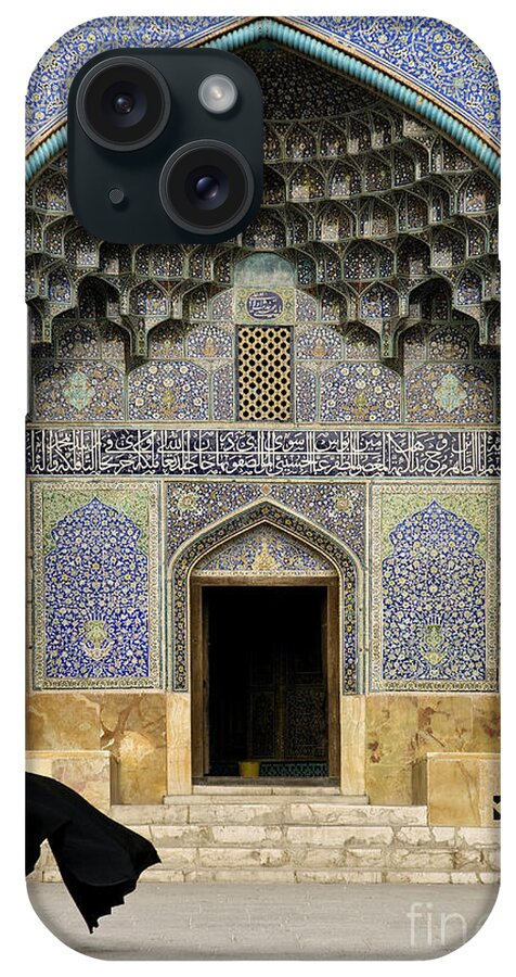 Esfahan iPhone Case featuring the photograph Mosque Door In Isfahan Esfahan Iran by JM Travel Photography