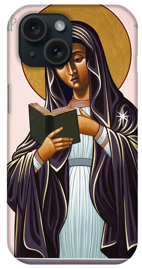 Mother Of The Incarnate Word iPhone Case featuring the painting Mother of the Incarnate Word 071 by William Hart McNichols