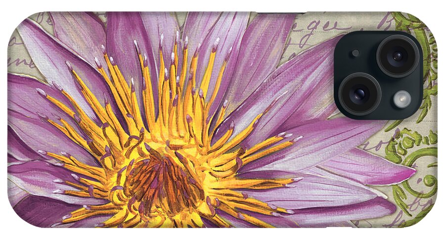 Floral iPhone Case featuring the painting Moulin Floral 1 by Debbie DeWitt