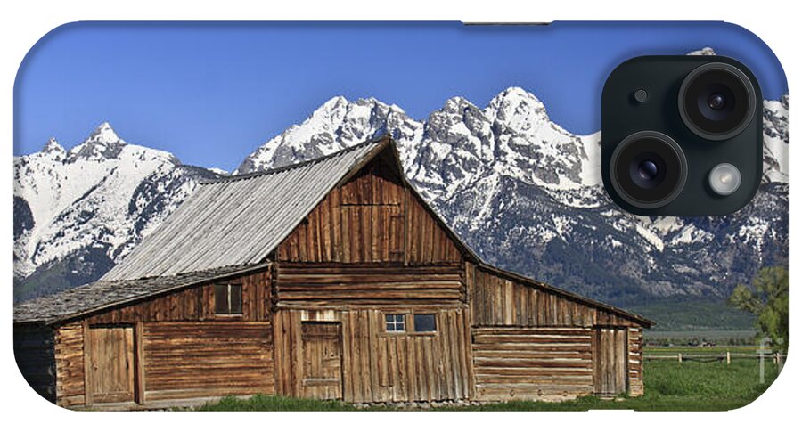 Mormon Row iPhone Case featuring the photograph Moulton Barn by Jennifer Ludlum