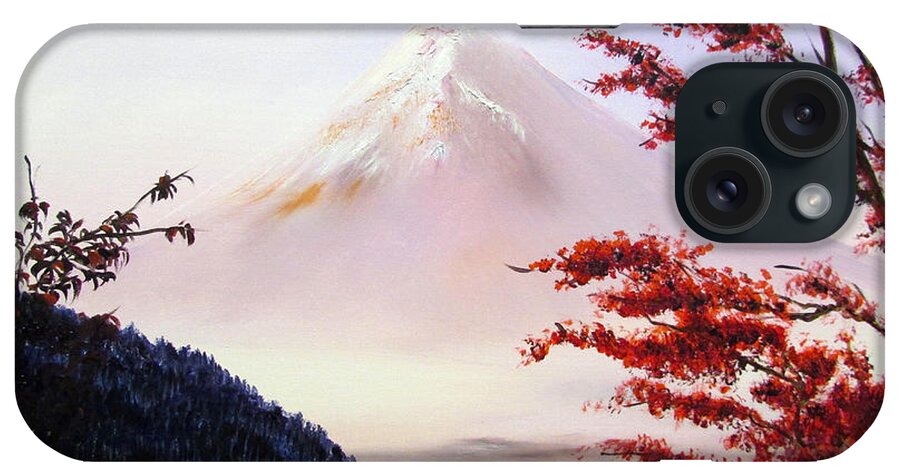 Mount iPhone Case featuring the painting Mount Fuji by Alexandra Louie