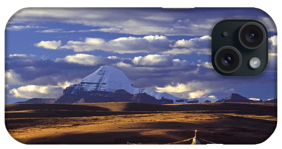 Ancient Civilizations iPhone Case featuring the photograph Mount Kailash and Chiu Gompa - Tibet by Craig Lovell