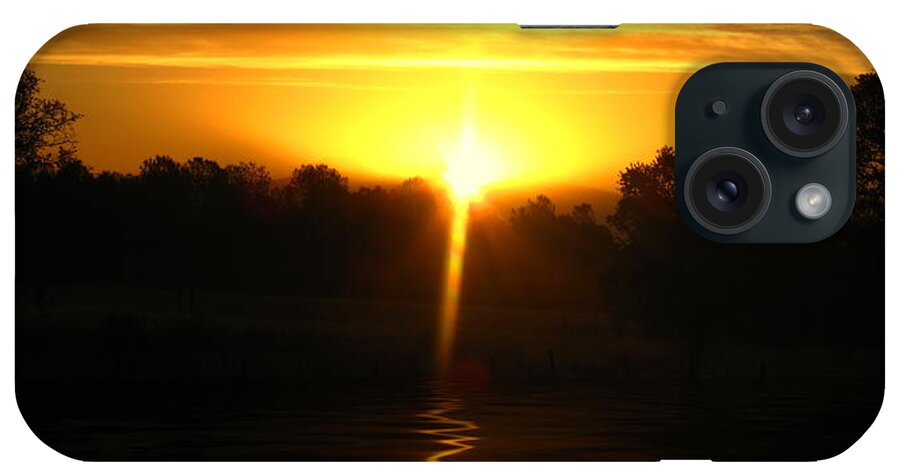 Sunrise iPhone Case featuring the photograph Mount Lassen Sunrise Gold by Joyce Dickens