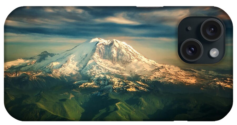 Mount Rainier iPhone Case featuring the photograph Mount Rainier Greeting Card Size by TK Goforth