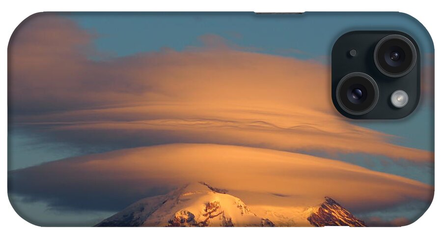 Mount Rainier 2013 iPhone Case featuring the photograph Mount Rainier in November #1 by Jacklyn Duryea Fraizer