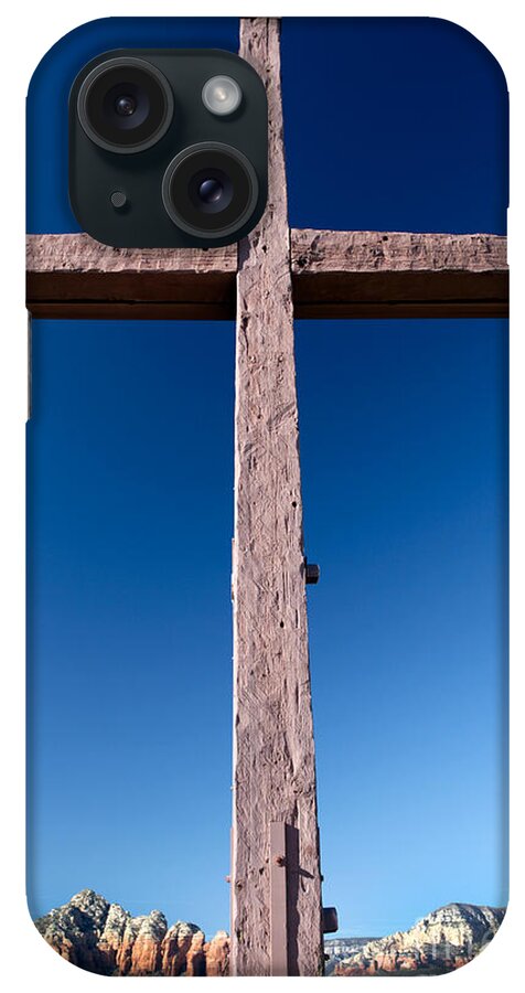 Arizona iPhone Case featuring the photograph Mountain Cross by Karen Lee Ensley
