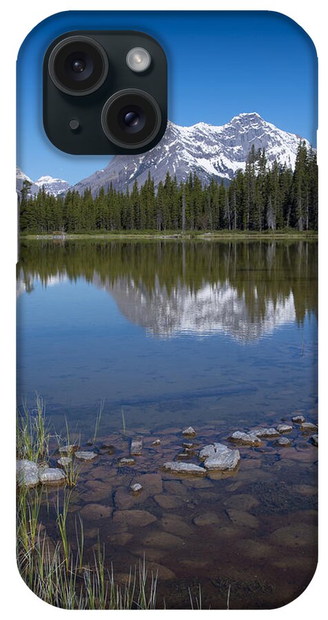 Mountain iPhone Case featuring the photograph Mountain Lake in Kananaskis Alberta by Bill Cubitt