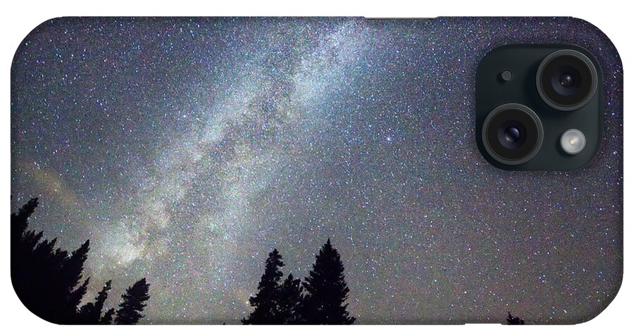 Stars iPhone Case featuring the photograph Mountain Milky Way Stary Night View by James BO Insogna