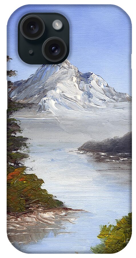 Mountain iPhone Case featuring the painting Mountain Region by Michelle Bien