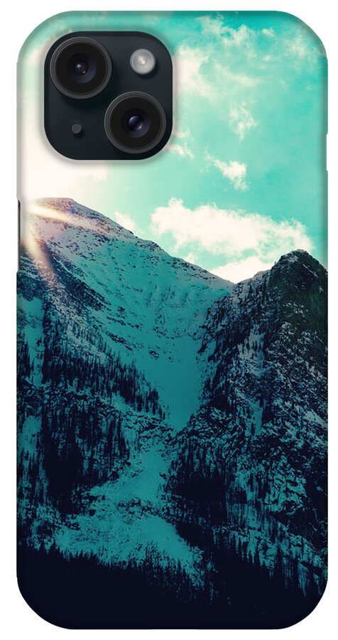 Day iPhone Case featuring the photograph Mountain Starburst by Kim Fearheiley