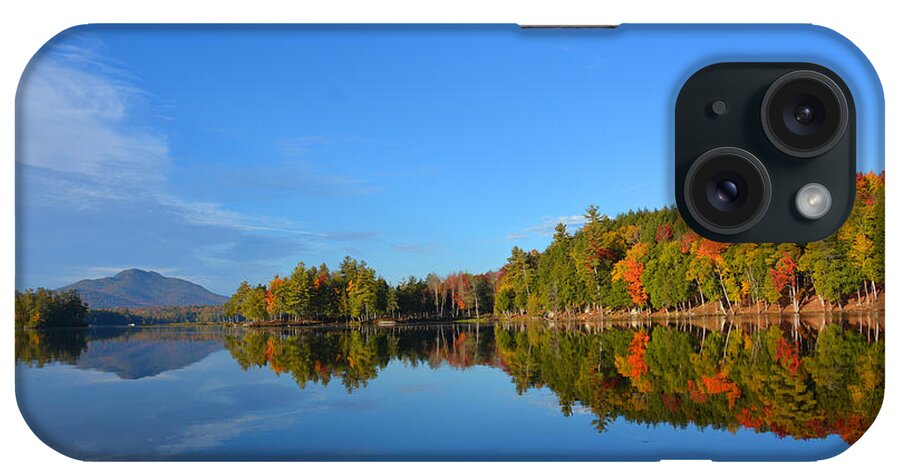 Saranac Lake Ny iPhone Case featuring the photograph Mountains of Fall Colors by Christine Dekkers