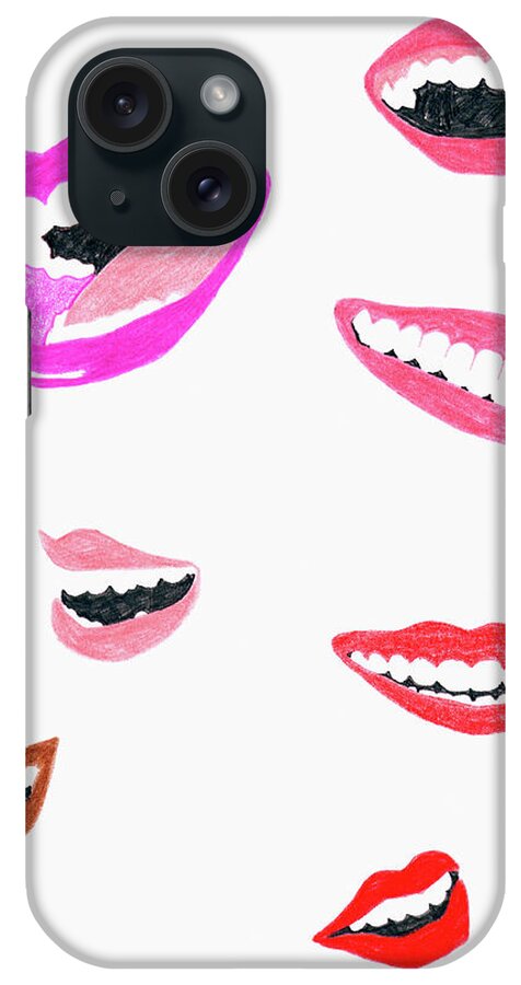 Adult iPhone Case featuring the photograph Mouths Laughing by Ikon Ikon Images