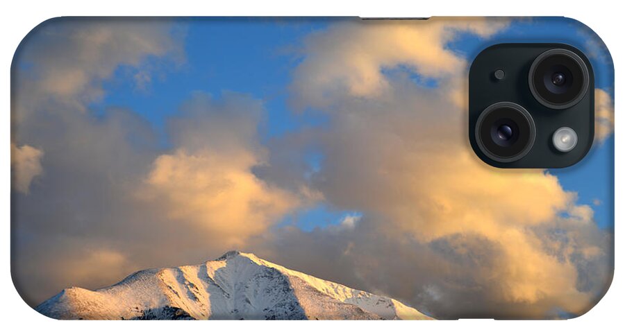 Mt. Sopris iPhone Case featuring the photograph Mt. Sopris Sunset 2 by Ray Mathis