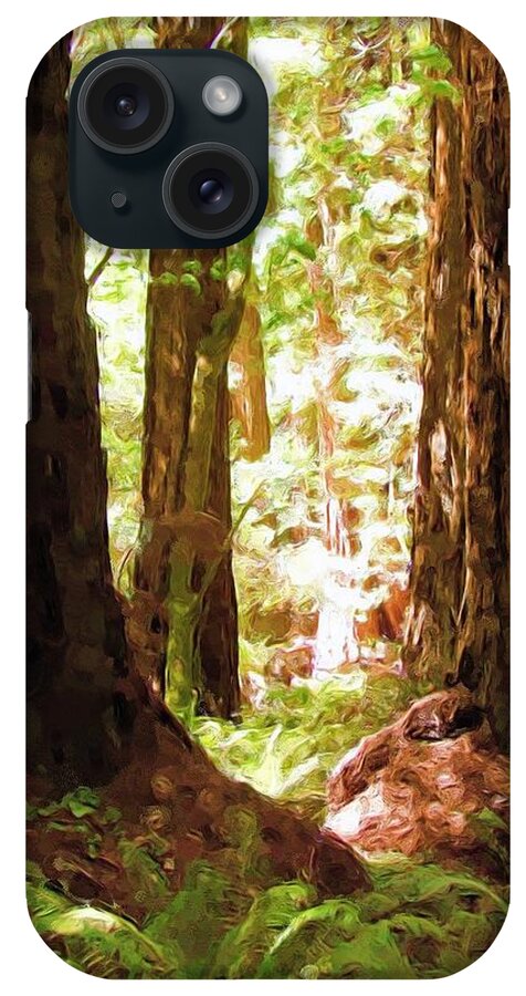 Muir Woods iPhone Case featuring the painting Muir Woods by Jenny Hudson