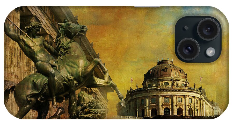 Museum iPhone Case featuring the painting Museum Island by Catf