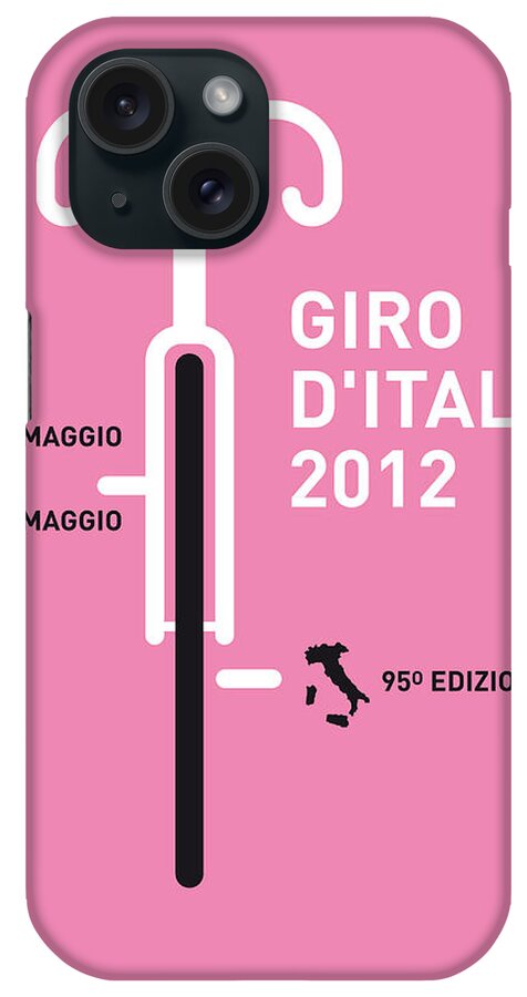 Giro D' Italia iPhone Case featuring the digital art My Giro D' Italia Minimal Poster by Chungkong Art