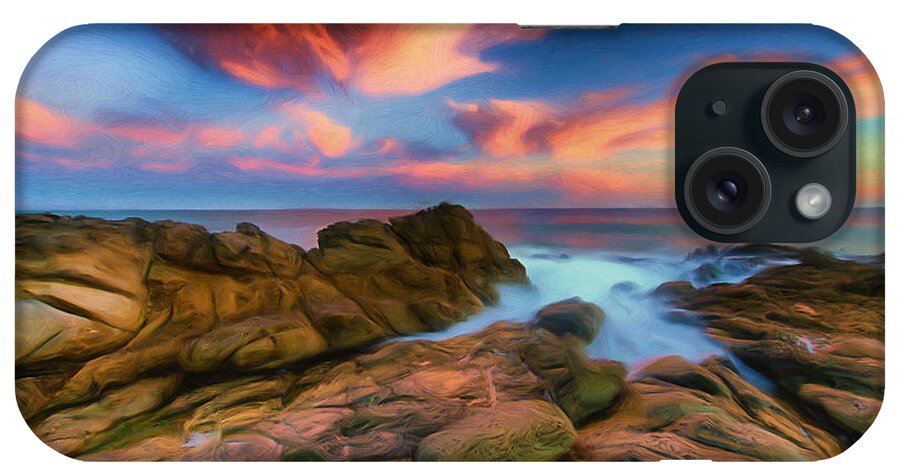 Painting iPhone Case featuring the painting My Malibu by Joel Olives
