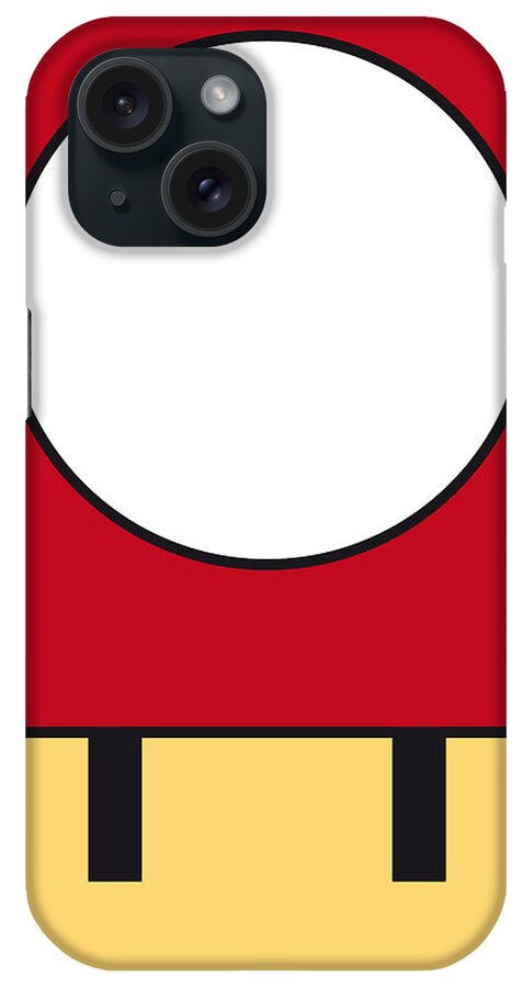 Mario iPhone Case featuring the digital art My Mariobros Fig 05a Minimal Poster by Chungkong Art