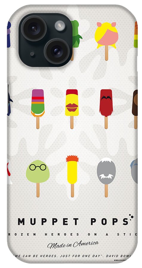 Muppets iPhone Case featuring the digital art My MUPPET ICE POP - UNIVERS by Chungkong Art
