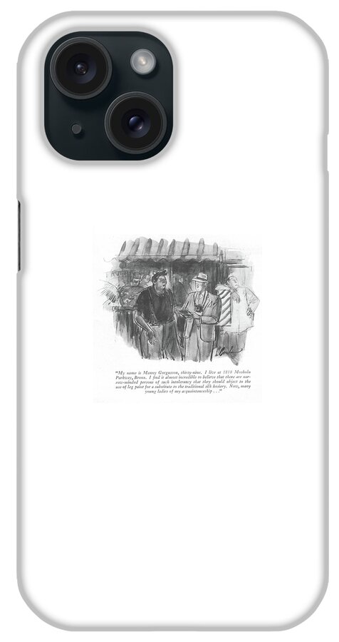 My Name Is Manny Gorgusson iPhone Case
