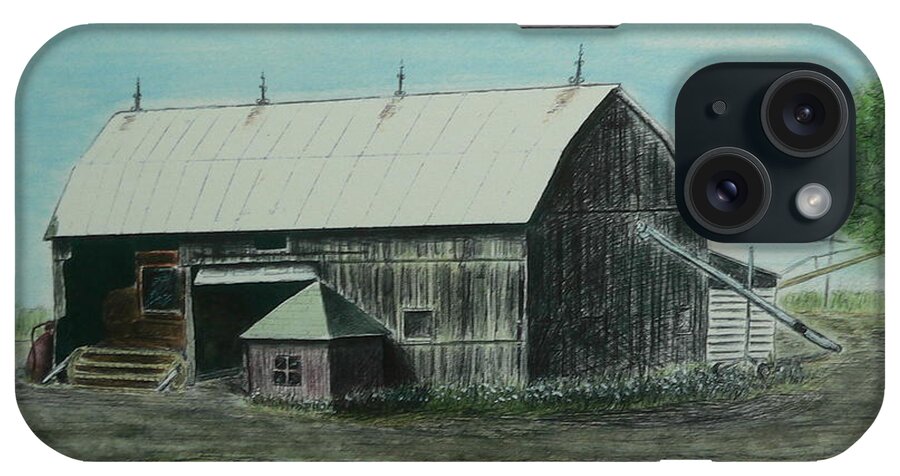Barns iPhone Case featuring the painting My old friend by Dan Wagner