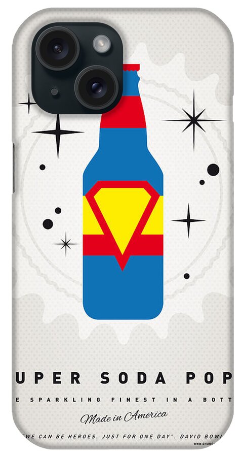 Superheroes iPhone Case featuring the digital art My SUPER SODA POPS No-05 by Chungkong Art