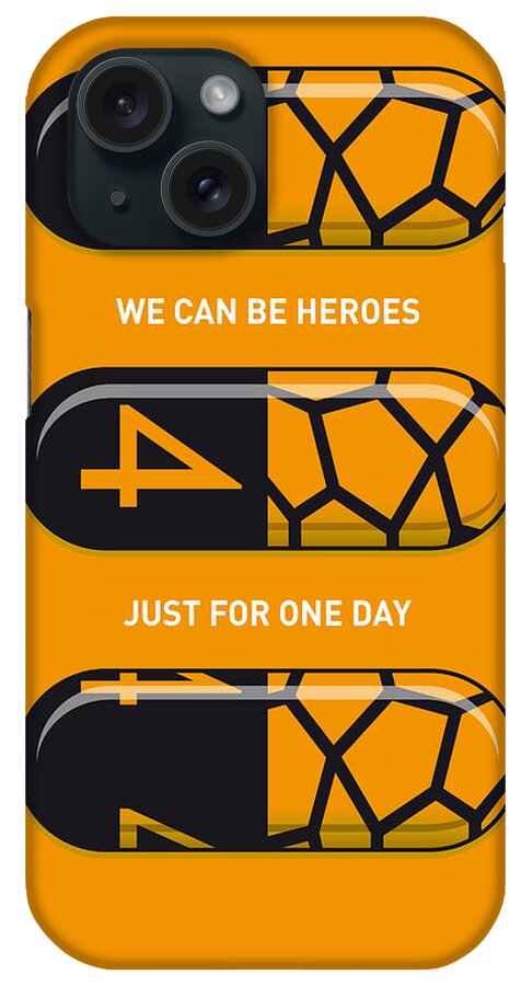 Superheroes iPhone Case featuring the digital art My SUPERHERO PILLS - The Thing by Chungkong Art