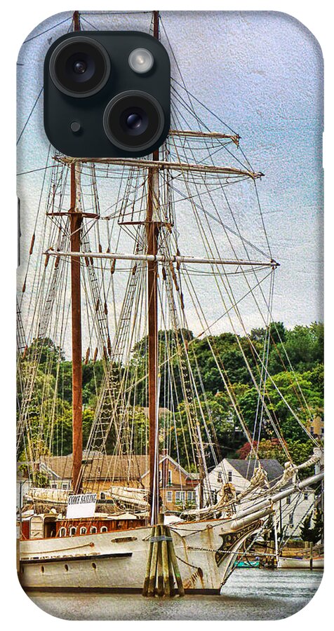 Julia Springer iPhone Case featuring the photograph Mystic Seaport by Julia Springer