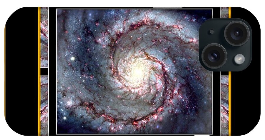Nasa iPhone Case featuring the photograph NASA Whirlpool Galaxy Heaven bless the Lord praise and exalt him above all forever by Rose Santuci-Sofranko