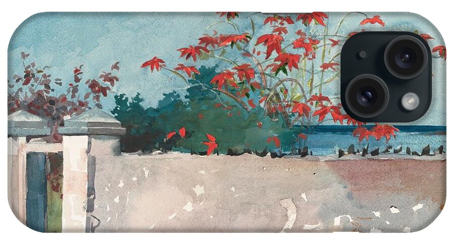 Winslow Homer iPhone Case featuring the painting Nassau Bahamas by Celestial Images