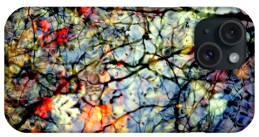 Nature Abstracts iPhone Case featuring the photograph Natures Stained Glass by Karen Wiles