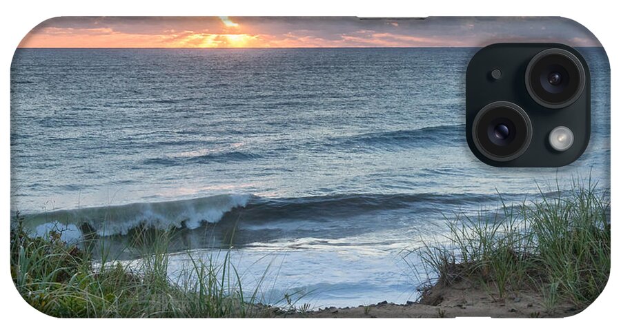 Nauset Light Beach iPhone Case featuring the photograph Nauset Light Beach Sunrise Square by Bill Wakeley
