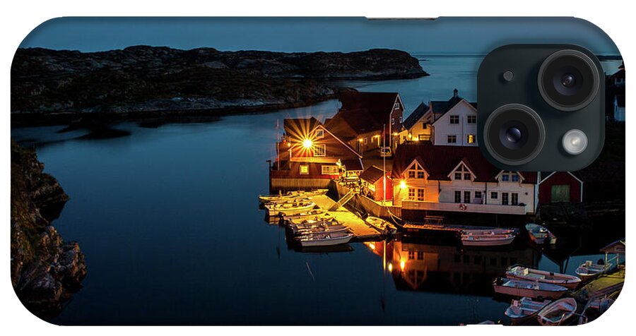 Tranquility iPhone Case featuring the photograph Nautnes By Night, Øygarden, Norway by Mats Anda