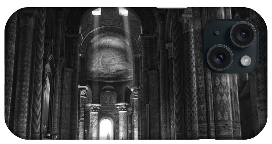 Notre Dame La Grande iPhone Case featuring the photograph Nave of Eglise Notre-Dame la Grande de Poitiers by RicardMN Photography