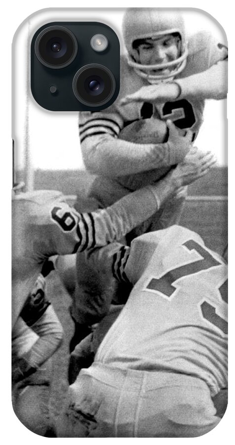 1963 iPhone Case featuring the photograph Navy Quarterback Staubach by Underwood Archives