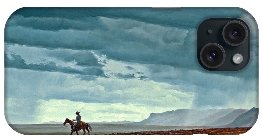 Landscape iPhone Case featuring the painting Near Carlesbad by Paul Krapf
