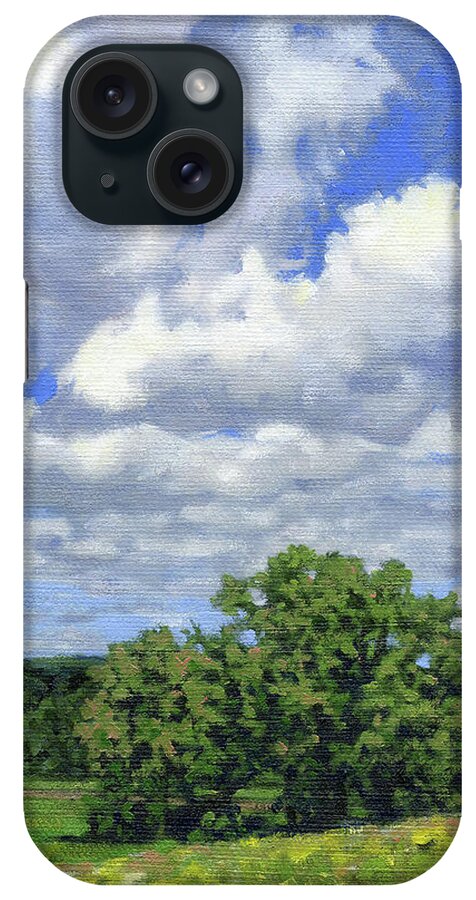 Summer Landscape iPhone Case featuring the painting Nearly September by Bruce Morrison