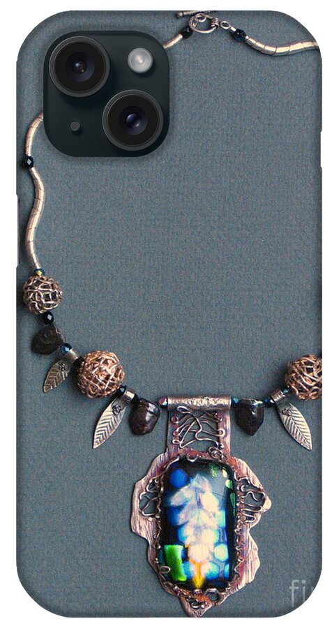 Handmade iPhone Case featuring the glass art Necklace by Valentina Plishchina